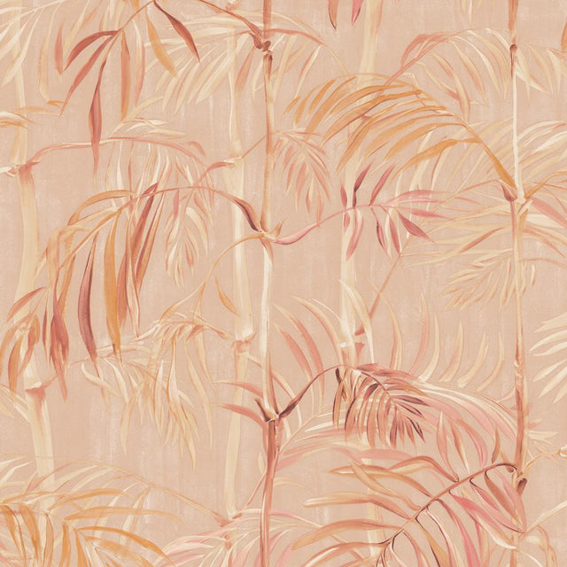Tempaper Whispering Bamboo Tropical Sunset Non-Pasted Wallpaper
