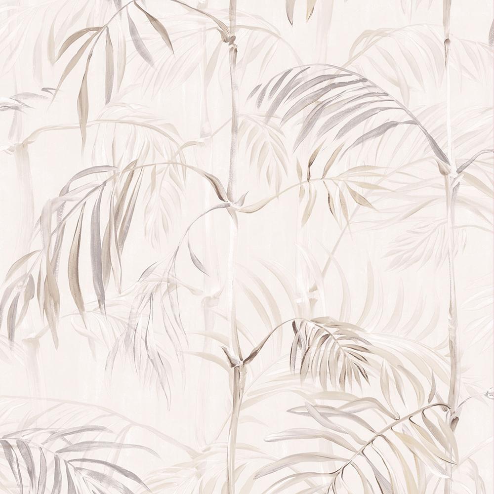 Tempaper Whispering Bamboo Grey Mist Non-Pasted Wallpaper