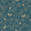 Decoratorsbest Traditional Mariposa Navy Wallpaper