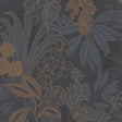 Tempaper Bloom Oasis Midnight Navy Non-Pasted Wallpaper