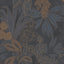 Tempaper Bloom Oasis Midnight Navy Non-Pasted Wallpaper