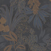 Decoratorsbest Traditional Bloom Oasis Midnight Navy Wallpaper