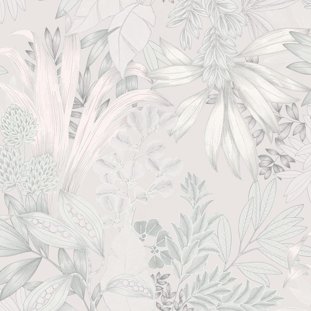 DecoratorsBest Bloom Oasis Cloud Grey Non-Pasted Wallpaper
