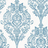 Decoratorsbest Traditional Imperial Ocean Blue Wallpaper
