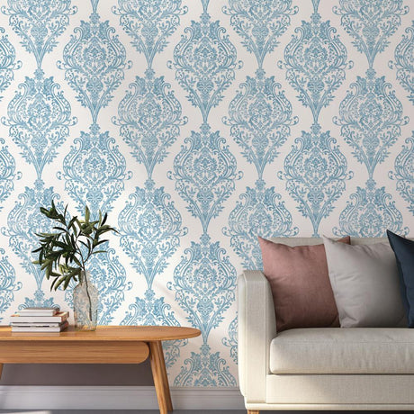 DecoratorsBest Imperial Ocean Blue Non-Pasted Wallpaper