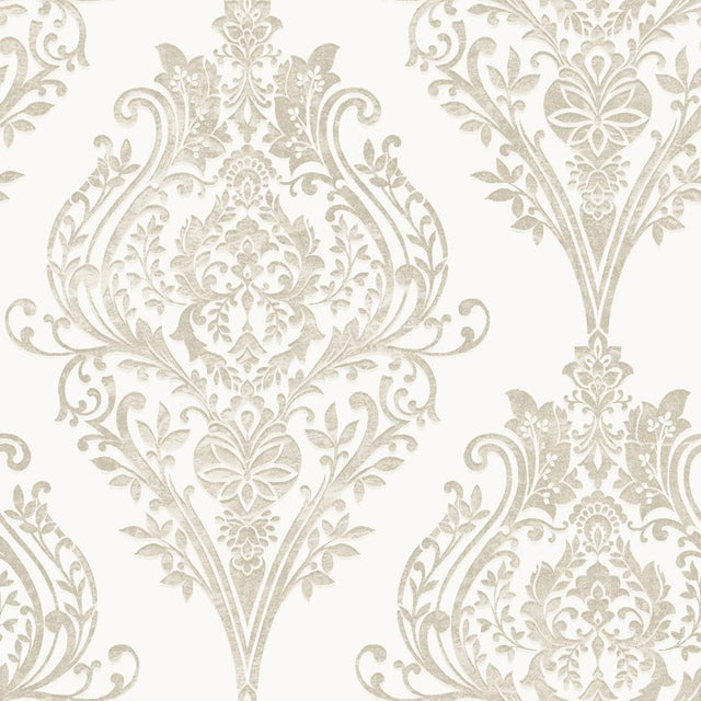 Tempaper Imperial Ivory Non-Pasted Wallpaper