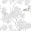 Tempaper Owls Crisp White Non-Pasted Wallpaper
