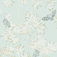 Tempaper Owls Ice Blue Non-Pasted Wallpaper