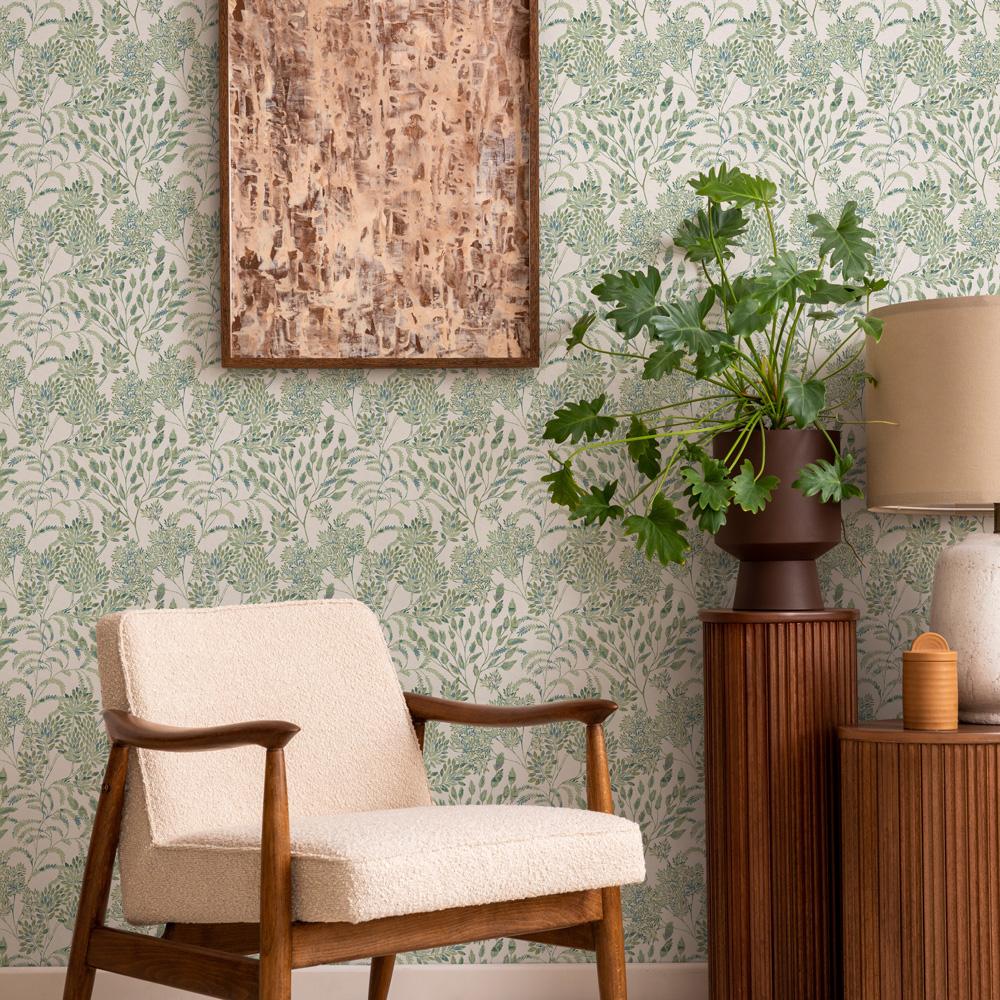 DecoratorsBest Tranquil Leaf Green Sage Non-Pasted Wallpaper