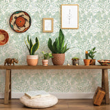 DecoratorsBest Tranquil Leaf Green Sage Non-Pasted Wallpaper