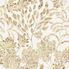 Decoratorsbest Traditional Tranquil Leaf Gold Wallpaper