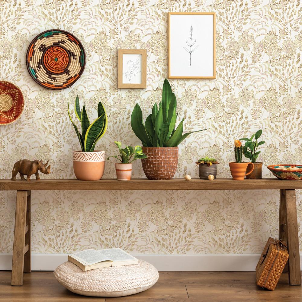 DecoratorsBest Tranquil Leaf Gold Non-Pasted Wallpaper
