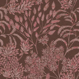Tempaper Tranquil Leaf Rosewood Non-Pasted Wallpaper