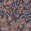Decoratorsbest Traditional Tranquil Leaf Navy Wallpaper