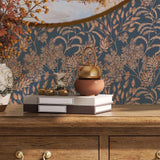 DecoratorsBest Tranquil Leaf Navy Non-Pasted Wallpaper