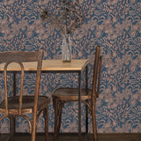 DecoratorsBest Tranquil Leaf Navy Non-Pasted Wallpaper