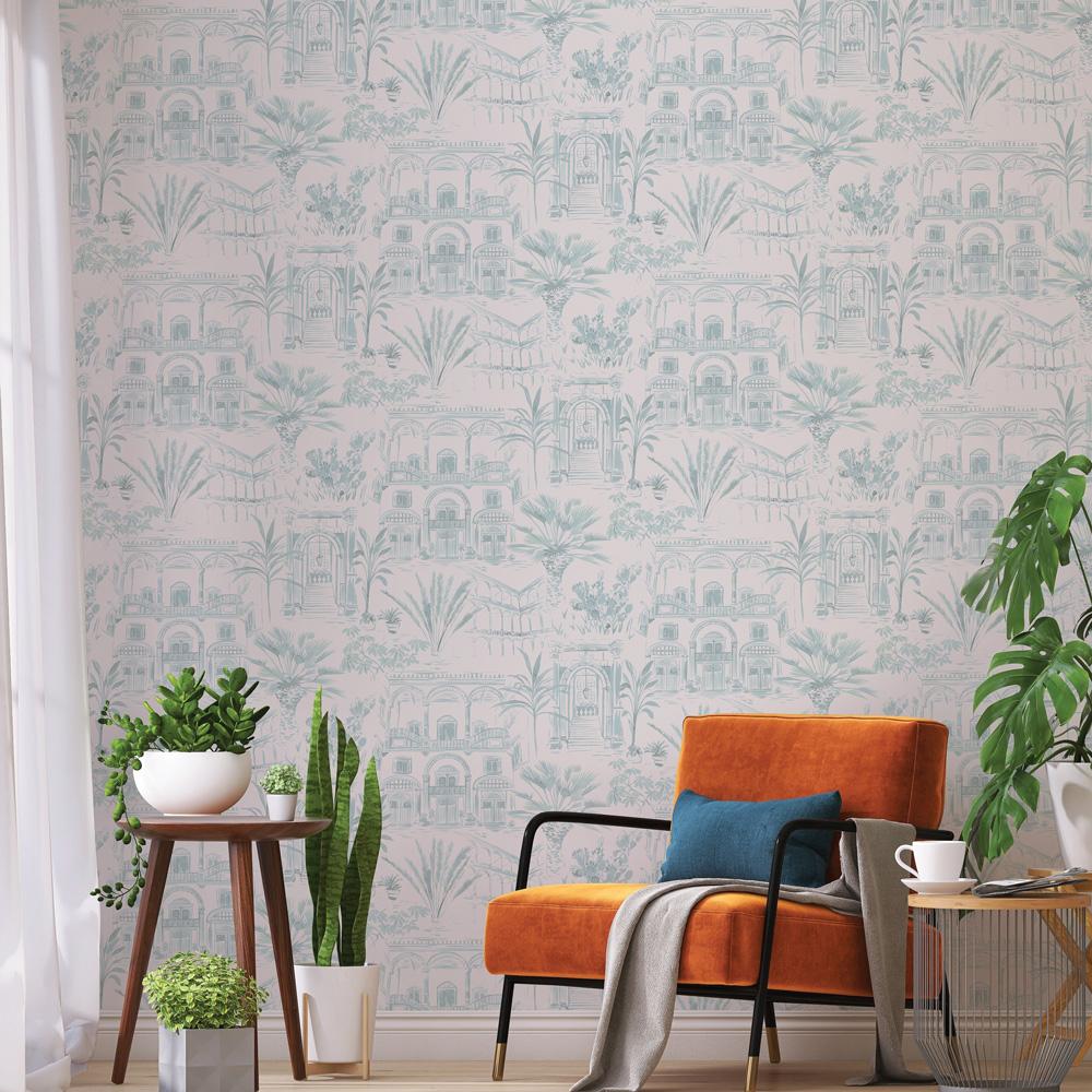 DecoratorsBest Avenue Toile Green Non-Pasted Wallpaper