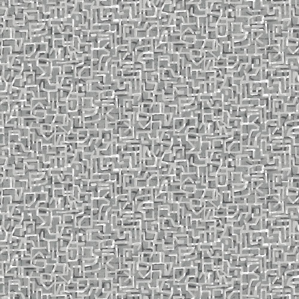 Tempaper Geometric Maze Grey Non-Pasted Wallpaper