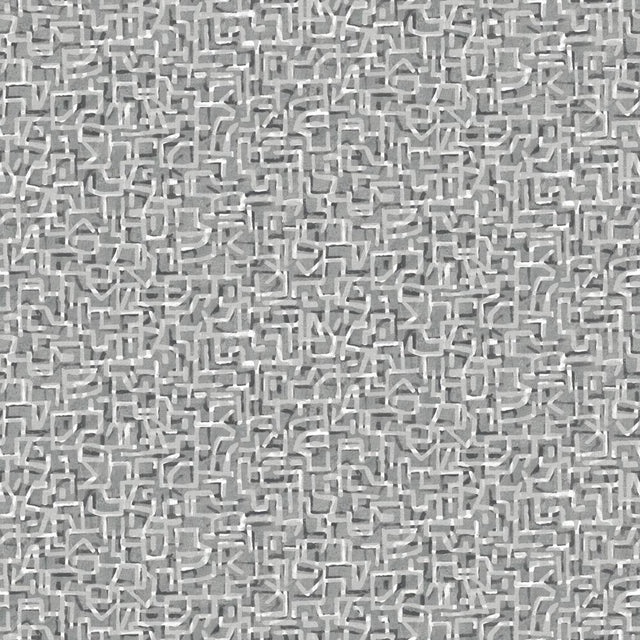 Tempaper Geometric Maze Grey Non-Pasted Wallpaper
