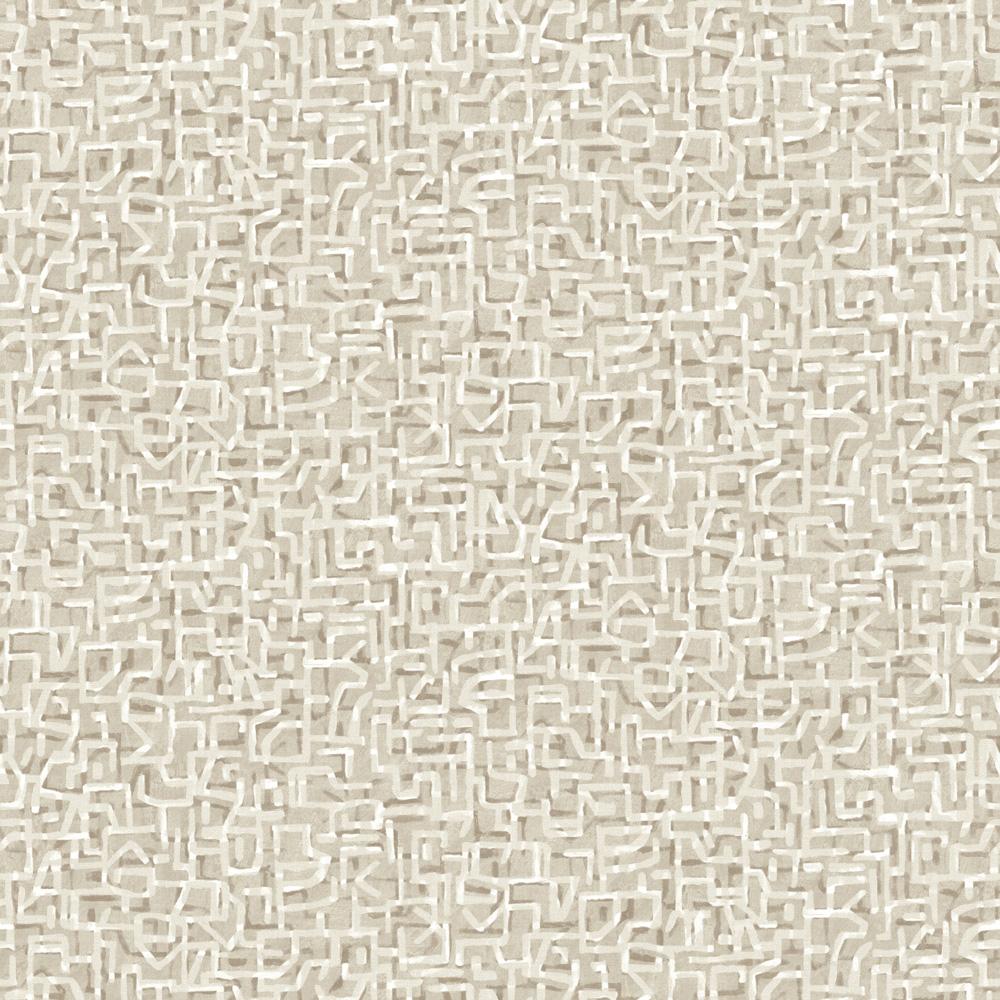 DecoratorsBest Geometric Maze Neutral Non-Pasted Wallpaper