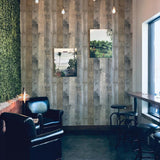 DecoratorsBest Reclaimed Wood Grey Peel and Stick Wallpaper, 28 sq. ft.