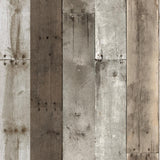 Tempaper Reclaimed Wood Brown Peel and Stick Wallpaper, 28 sq. ft.