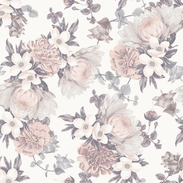 Tempaper Floral Garden Soft Neutral Peel and Stick Wallpaper, 28 sq. ft.