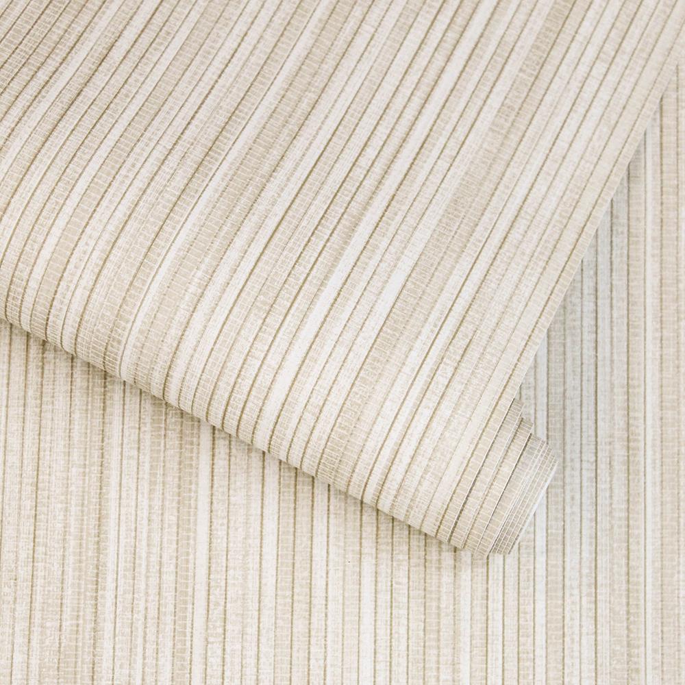 DecoratorsBest Textured Grasscloth Neutral Peel and Stick Wallpaper, 28 sq. ft.