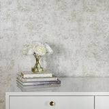 DecoratorsBest Gold Leaf Ivory Peel and Stick Wallpaper, 28 sq. ft.