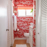 DecoratorsBest Flamingo Fantasy Pink Peel and Stick Wallpaper, 28 sq. ft.