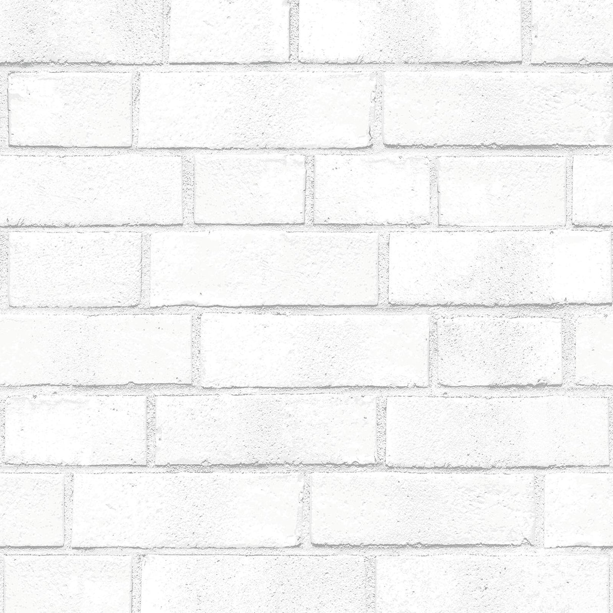Tempaper Brick Wall Classic White Peel and Stick Wallpaper, 28 sq. ft.