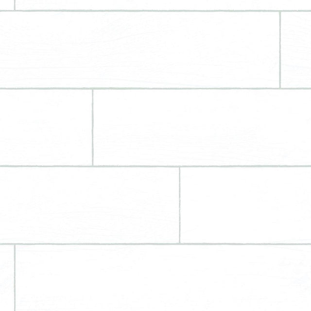 Tempaper Shiplap Farmhouse White Peel and Stick Wallpaper, 28 sq. ft.