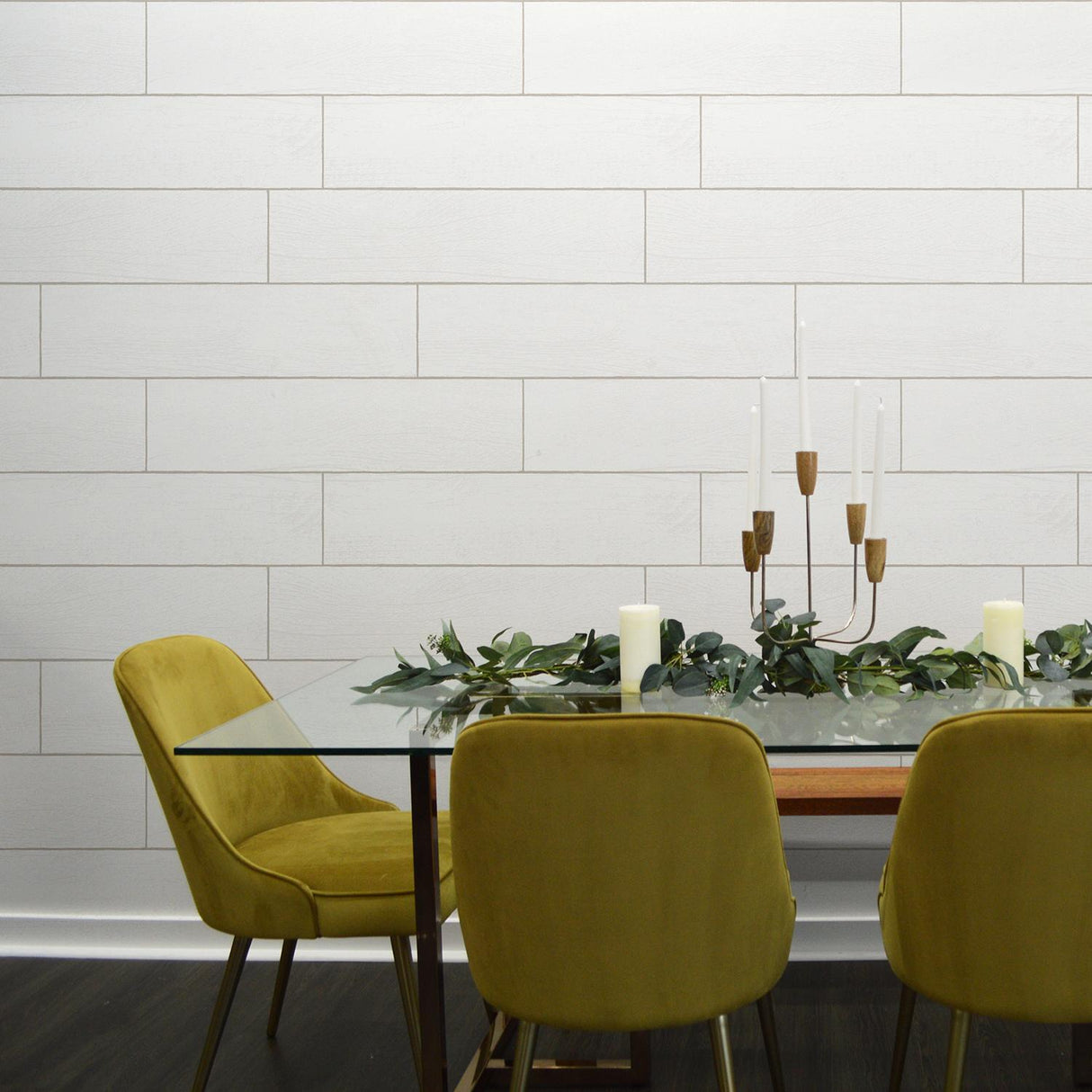 DecoratorsBest Shiplap Farmhouse White Peel and Stick Wallpaper, 28 sq. ft.