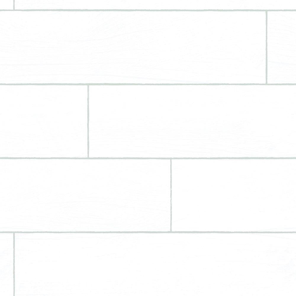 DecoratorsBest Shiplap Farmhouse White Peel and Stick Wallpaper, 28 sq. ft.