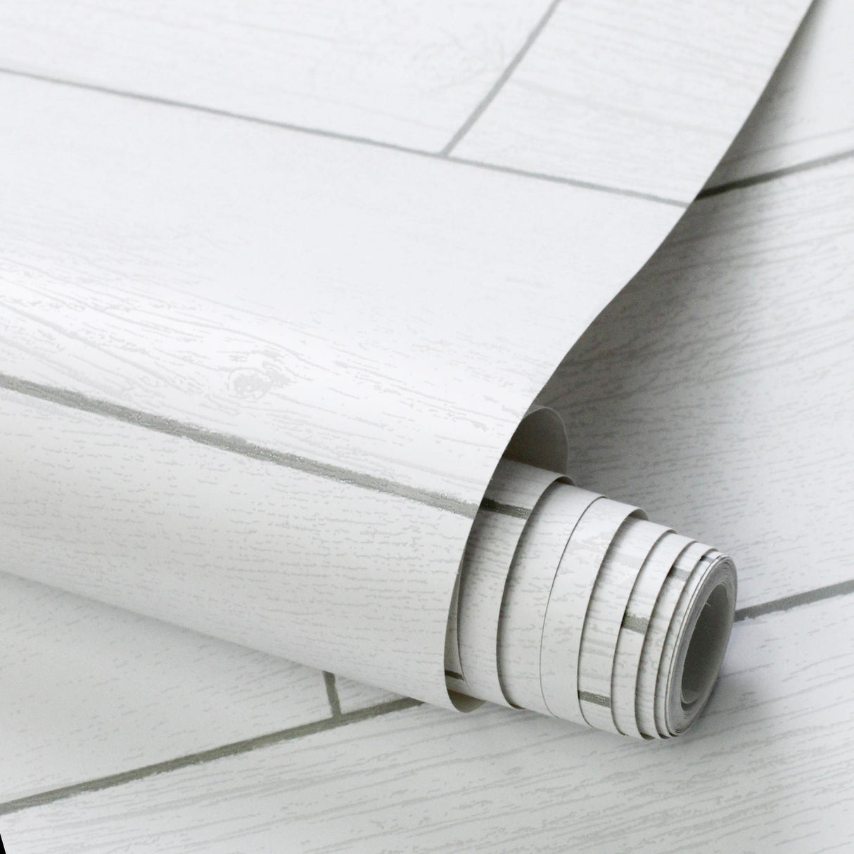 DecoratorsBest Shiplap Farmhouse White Peel and Stick Wallpaper, 28 sq. ft.