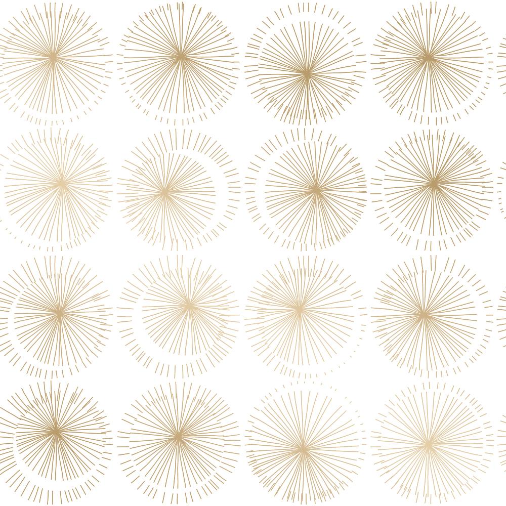 Tempaper Moon Sphere Gold Peel and Stick Wallpaper, 28 sq. ft.