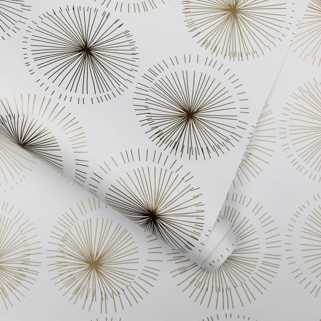 DecoratorsBest Moon Sphere Gold Peel and Stick Wallpaper, 28 sq. ft.