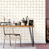 DecoratorsBest Moon Sphere Gold Peel and Stick Wallpaper, 28 sq. ft.