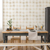 DecoratorsBest Moon Sphere Gold Peel and Stick Wallpaper, 28 sq. ft.