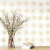 DecoratorsBest Moon Sphere Gold Peel and Stick Wallpaper, 28 sq. ft.