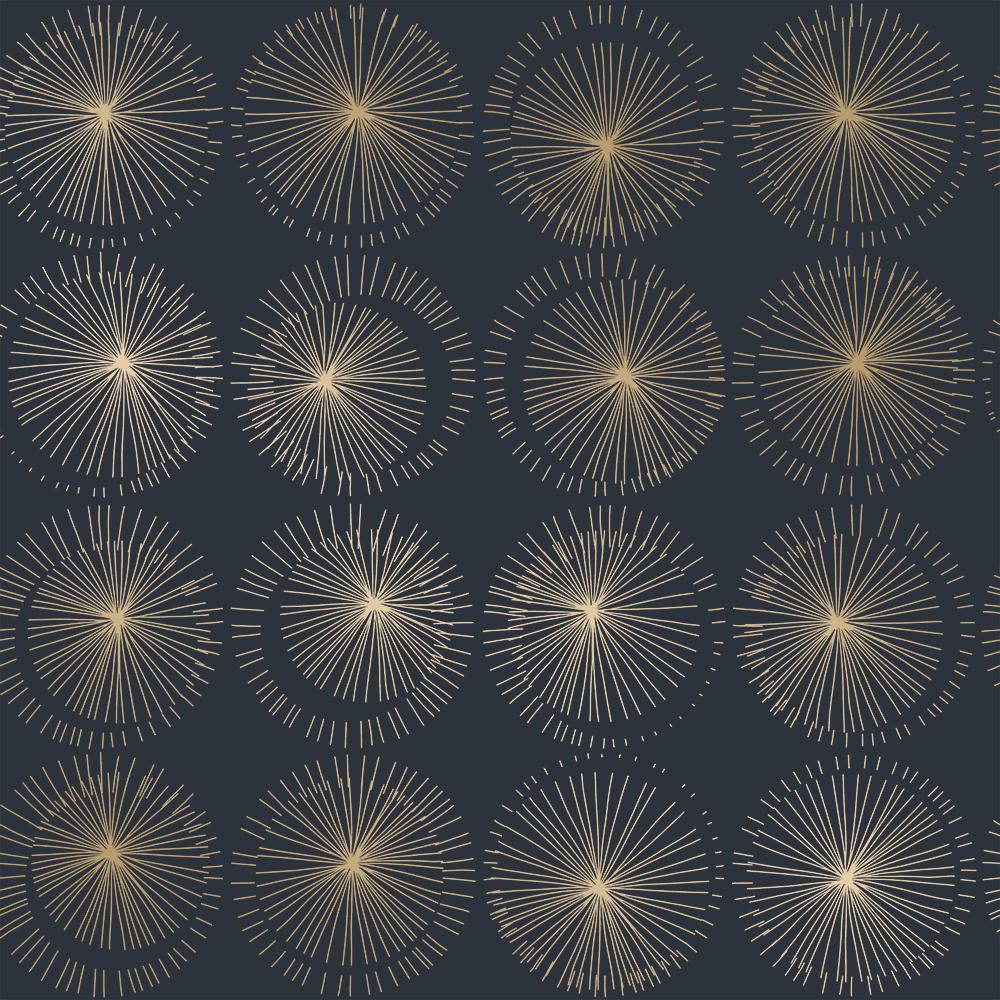 Tempaper Moon Sphere Navy Peel and Stick Wallpaper, 28 sq. ft.