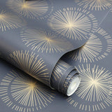 DecoratorsBest Moon Sphere Navy Peel and Stick Wallpaper, 28 sq. ft.