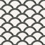Tempaper Scallops Black Ink and White Peel and Stick Wallpaper, 28 sq. ft.