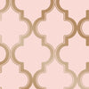 Decoratorsbest Peel And Stick Arabesque Rose Gold Wallpaper