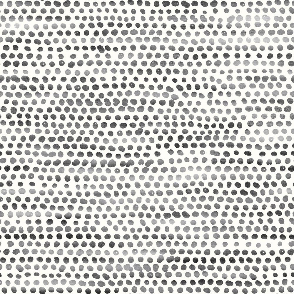 Tempaper Painted Dots Ink and White Peel and Stick Wallpaper, 28 sq. ft.