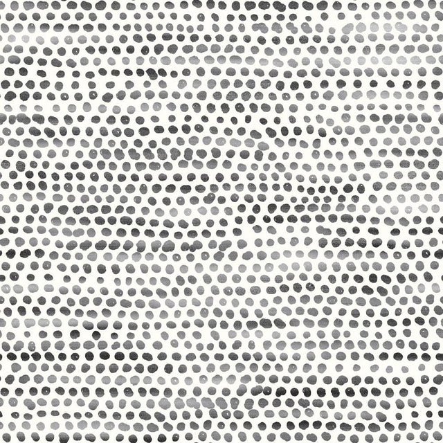Tempaper Painted Dots Ink and White Peel and Stick Wallpaper, 28 sq. ft.