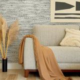 DecoratorsBest Painted Dots Ink and White Peel and Stick Wallpaper, 28 sq. ft.