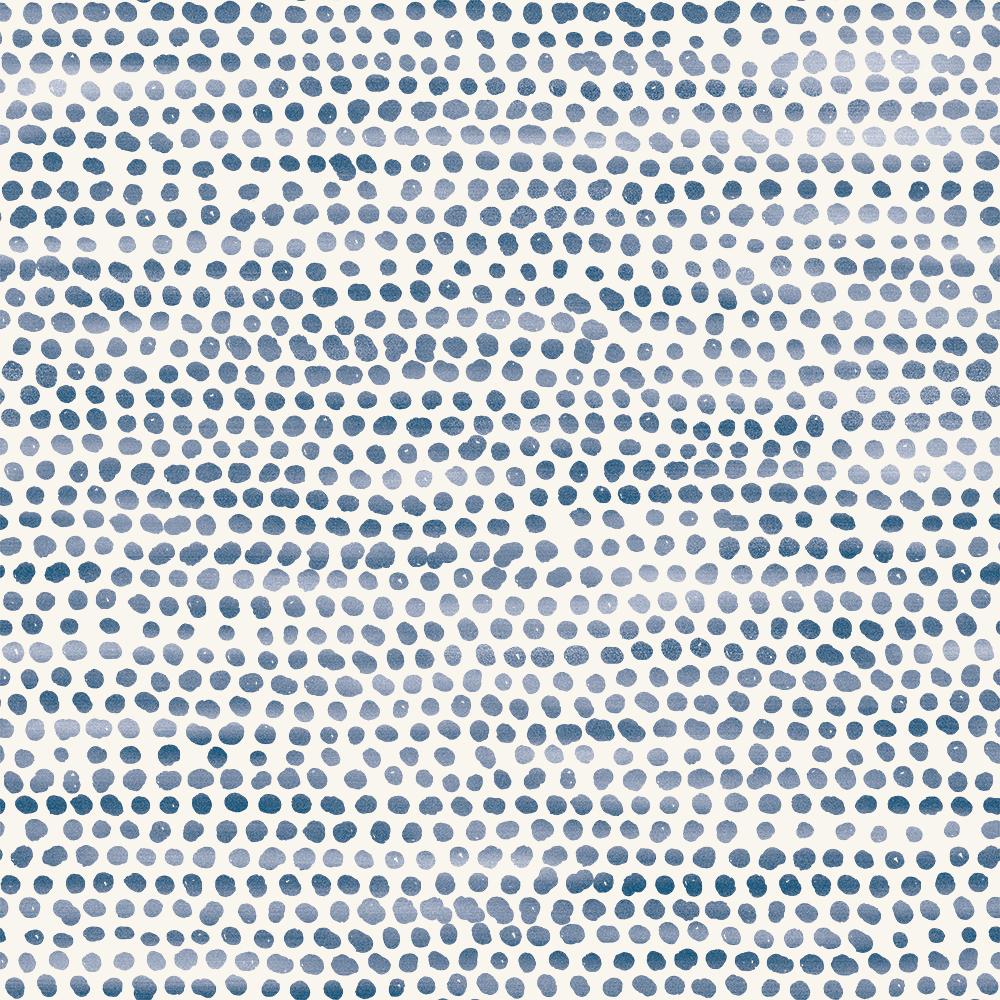 Tempaper Painted Dots Navy Peel and Stick Wallpaper, 28 sq. ft.
