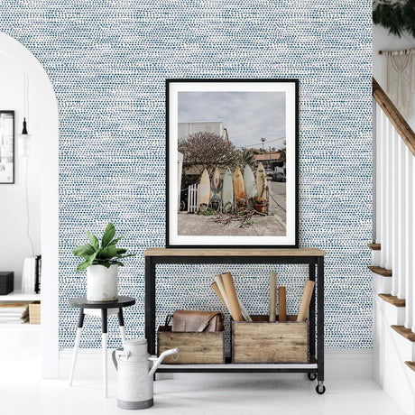 DecoratorsBest Painted Dots Navy Peel and Stick Wallpaper, 28 sq. ft.
