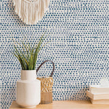 DecoratorsBest Painted Dots Navy Peel and Stick Wallpaper, 28 sq. ft.